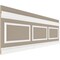 Ekena Millwork 94 1/2"L (Adjustable 32"H to 36"H) Ashford Square Panel Traditional Wainscot Paneling Kit WPKUSQ081P032 - alternate 4